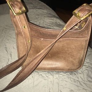 Vintage leather cross body bag